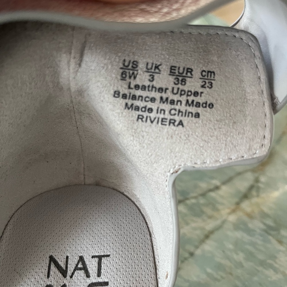 Naturalized Silver Sandals NWOB - Picture 3 of 5